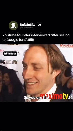 Entrepreneurship | Business | Success on Instagram: "Throwback to October 2006: Former PayPal colleagues Chad Hurley, Steve Chen, and Jawed Karim sold their 19-month-old startup, YouTube, to Google for $1.65 billion in stock. At the time, the deal was widely criticized as expensive. YouTube was growing at explosive speed but was still losing money, with no obvious roadmap to monetization. Years later, the outcome tells a different story. YouTube now generates tens of billions in annual revenue, 