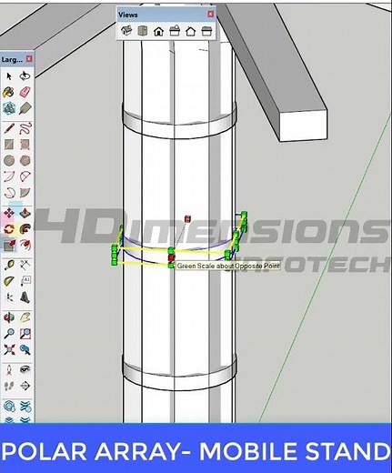 How to Create a Polar Array in SketchUp: Step-by-Step Guide #array #mobilestand #sketchup #pune
