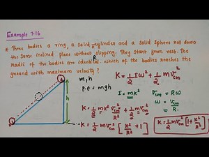 Example 7.16 // Class 11 Physics // Chapter 7 Systems of particles and rotational motion