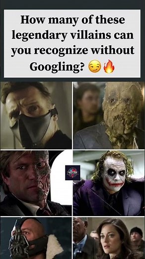Only True Fans Will Recognize These Movie Villains 😈🎬 #MovieVillains #Batman