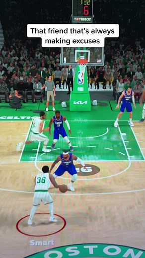 The friend who’s trash at 2K but blames the game 😂 #playmaker #sports #nba2k
