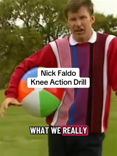 Legendary Knee drill taught by the great Nick Faldo #golf #golfswing #golfcoach