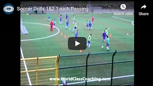 1 and 2 Touch Passing Drill - Soccer Toolbox