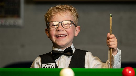 Five-year-old future world snooker champion already beating the adults