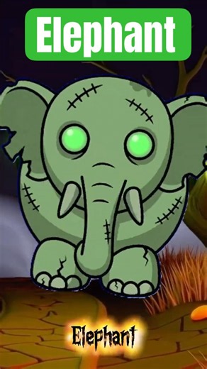 Safari Zombie Animals Song (Elephant , Lion, Flamingo, Cheetah) #zombieanimals #animalsounds
