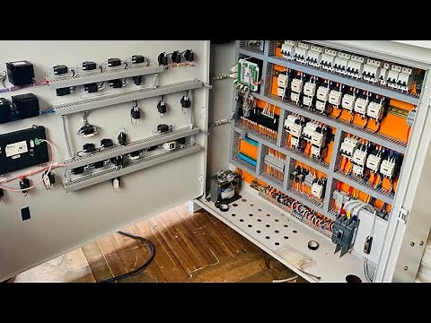 In Full Detailed : Control and Power Wiring in Control Panel - Concrete Batching Plant