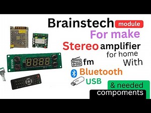 SUPER STEREO AMPLIFIER...USING...BRAINS BLUETOOTH MODULE... WORKING PERFORMANCE