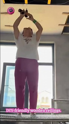 This Next-Gen Wooden Ceiling Lets You Install It Yourself at Home