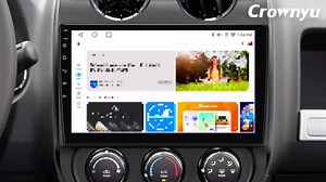 for Jeep Patriot Compass Radio Compatible with Wirelessly Carplay Android Auto Upgrade Car Stereo Bluetooth Navigation Touchscreen GPS FM WiFi Media Player Backup Camera Head Unit (2010-2017)