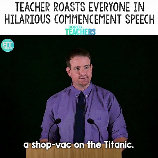 11M views · 16K reactions | Funniest high school graduation speech ever! 藍 | Bored Teachers | Facebook