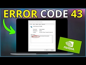 How To Fix NVIDIA Error Code 43 (Windows Has Stopped This Device) EASY FIX