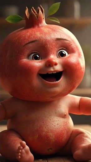 Yum! Feeding the Little Pomegranate Baby 😍