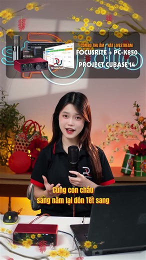 ✅ Combo Focusrite solo gen4 + K850, đã có sẵn pm autotune Cubase và tặng kèm Toolpro ver. 1
