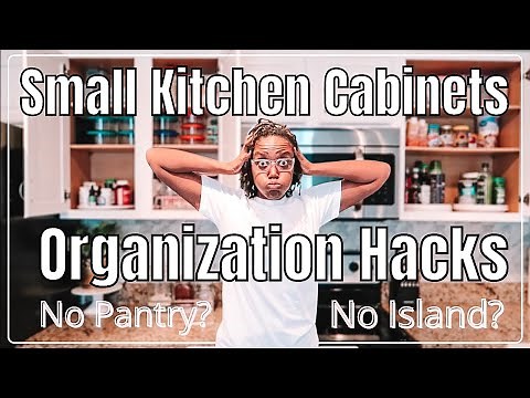 How to Organize Small Kitchen Cabinets 2020 / Organization Small Kitchen Hacks /No Pantry Ideas 2020