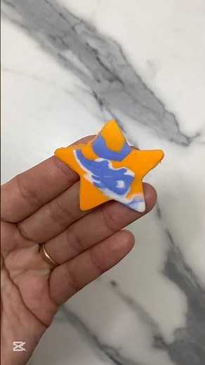 ⭐ Mini Star Charm from Polymer Clay”