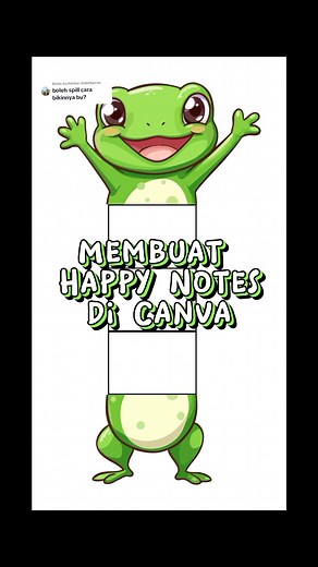 Membalas @indahfarras Membuat Happy Note dengan mudah di Canva #ConSantanderConecto #Canva #MembuatHappyNotes