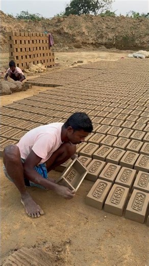 🧱 Traditional Mud Brick Making | Turning Soil Into Bricks #mudbrick #brickmaking #villagevlog