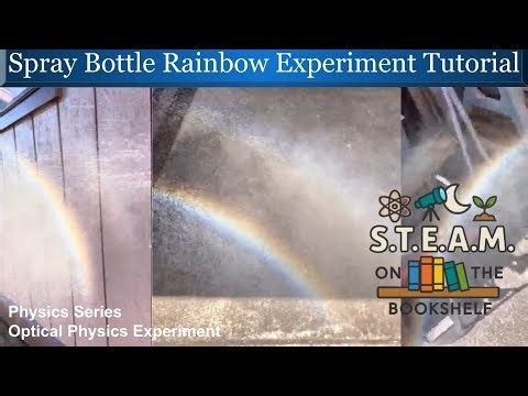 Spray bottle Rainbow Experiment
