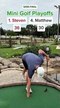 Mini Golf Playoffs SEMI-FINAL, 1. Steven vs 4. Matthew (Holes 13-14) #minigolf #minigolfing #golf