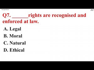 "Jurisprudence" MCQ test