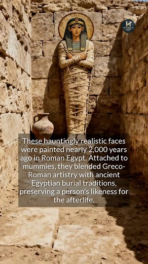 24K views · 646 reactions | Fayum mummy portraits are a stunning blend of Egyptian and Greco-Roman art. | Historical Blog | Facebook