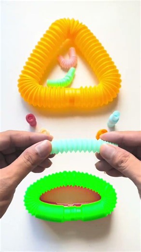 Satisfying ASMR Building Mini Pop Tube DIY #asmr #satisfyingvideos #crunchy #diy