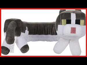 Minecraft Purring Sounds Plush Cat Neck Pillow Toy, Soft Comfort Gift for All Ages, 3 and Older