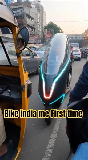 Bike Jo Car Ki Tarah Fully Covered Hai 😱 First Time India Mein Dekho! #BikeCar #India #Viral