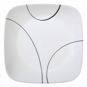 Corelle® Simple Lines, Set of 6, Square, Lunch Plate - Walmart.com