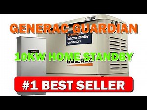 Generac Guardian 10kW Home Standby Generator with 100 Amp Transfer Switch - - B07XPH6WQ7