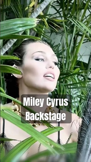 Miley Cyrus Poses Behind the Scenes — Pure Magic Happens ✨| #shorts #mileycyrus