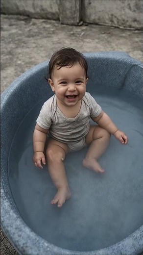 بيبي صغير يضحك