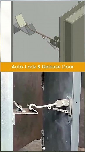 Auto-Lock & Release Door Catch - Push to Lock/Push to Close! #HomeHacks #MechanicalDesign