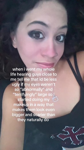 jk i still get sad when people call my eyes scary despite the fact that i intentionally do my makeup in a way that makes them stand out