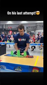 On his last attempt!🤯 #sportstacking #cupstacking #speedstacking