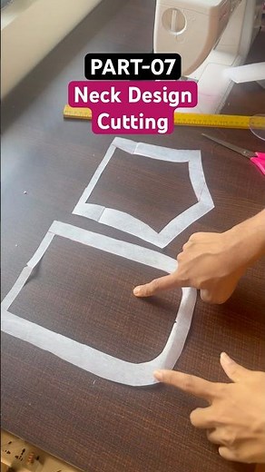 Part-07 | Blouse Neck Design Cutting | Easy Telugu Tutorial
