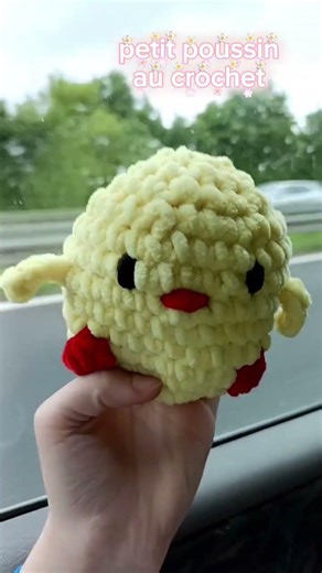 petit poussin au crochet sur la route pour aller en vacances !#transition #crochet #vacances