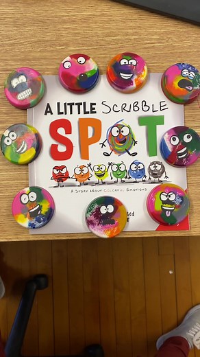 Kids' Melted Crayon Scribble Spots Activity