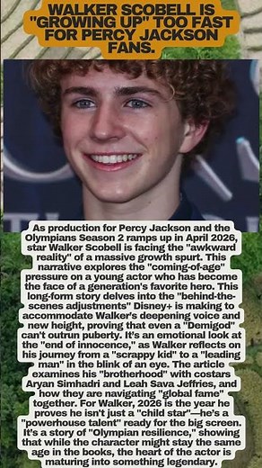 Walker Scobell’s MAJOR Transformation! Percy Jackson News ⚡ #PercyJackson #walkerscobell