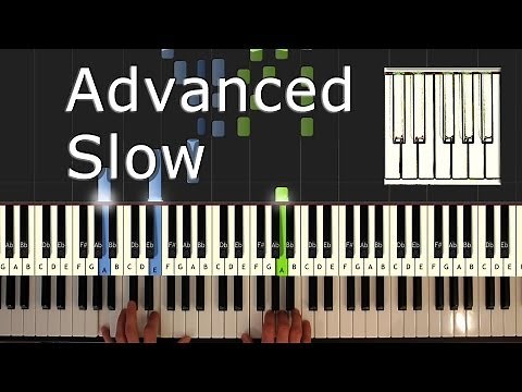Bach - Prelude in C Major - Piano Tutorial Easy SLOW - Bach - How To Play (synthesia)