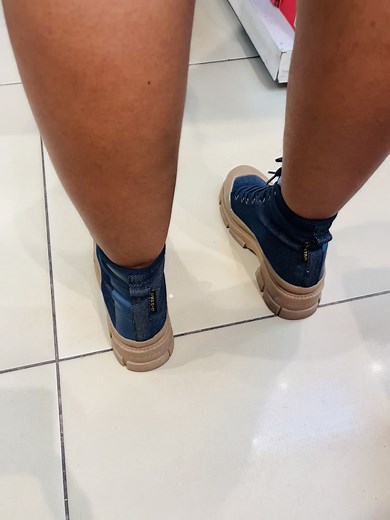 Denim Boots Showcase: Stylish Footwear Details