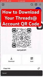 How to Download Your Threads@ Account QR Code📲✅ #threads #Qrcode #download #instagram #tutorial