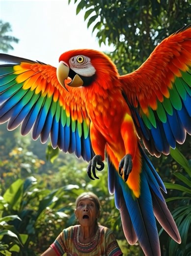 A Parrot Hatches from an Egg in the Village