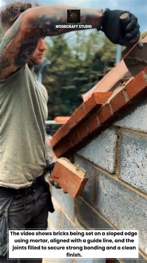Perfect Brick Slope Finish | #MasonryPro #Brickwork #ToolTips