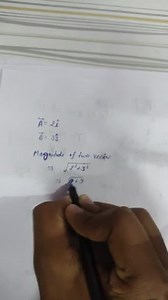 Mention the expression for magnitude of two vectors and explain... | Filo