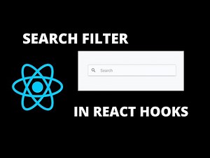 Search Filter React Tutorial | Search Bar in React Hooks