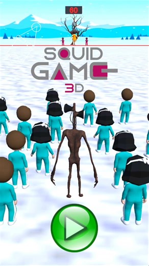 Squid Game x Siren Head | Can You Survive |Siren Head Attacks#shortsfeed #viralshorts