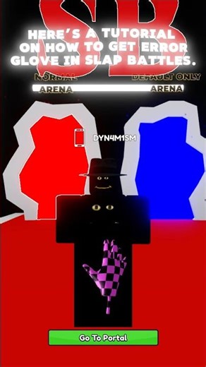 Error Glove tutorial and showcase Slap Battles! || #slapbattles #error #roblox