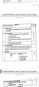 12th std Biology Bio-Botany Public Exam March-2025 Key Ans Public key Ans Revision Bio-Botany key-1
