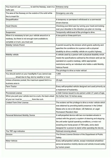 Utah Driver's Handbook Flashcards video